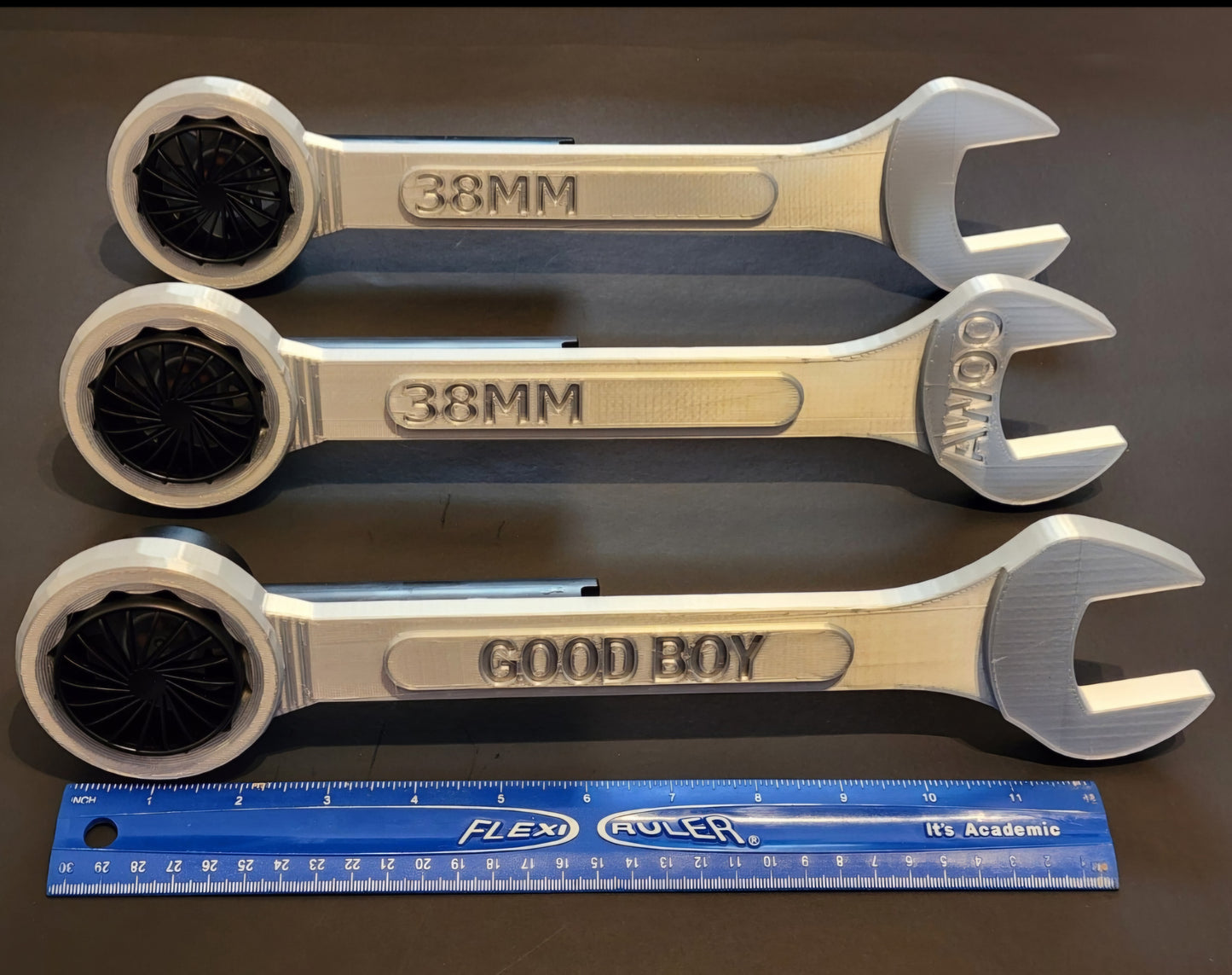 Fursuit wrench prop with fan