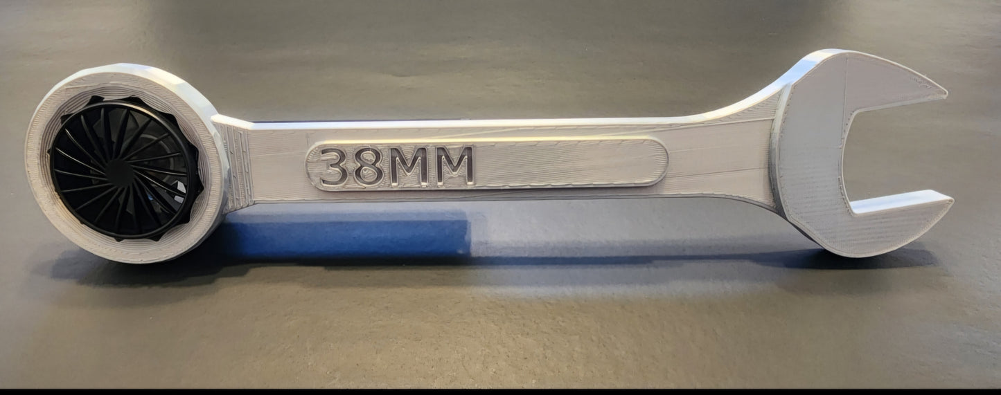 Fursuit wrench prop with fan
