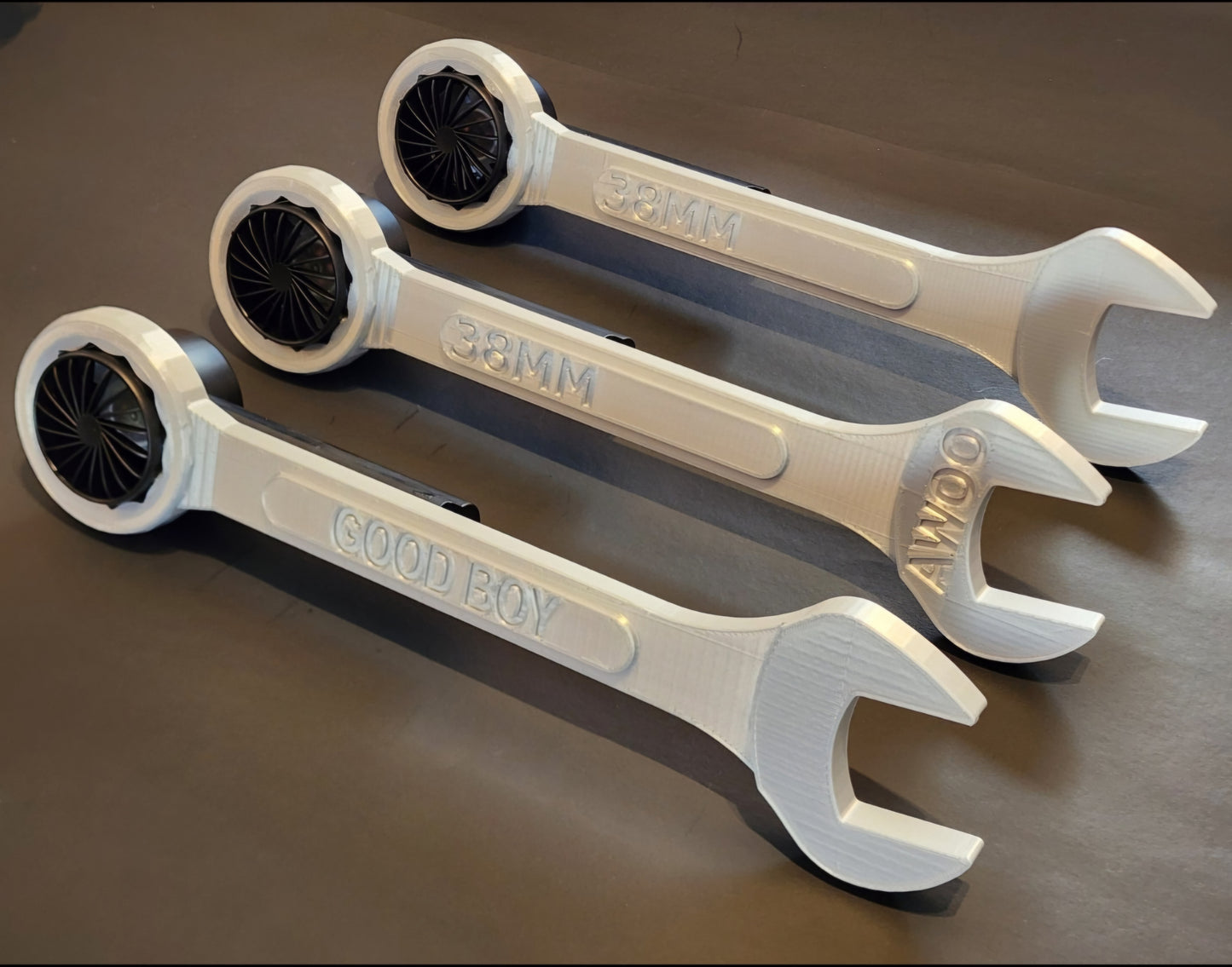 Fursuit wrench prop with fan
